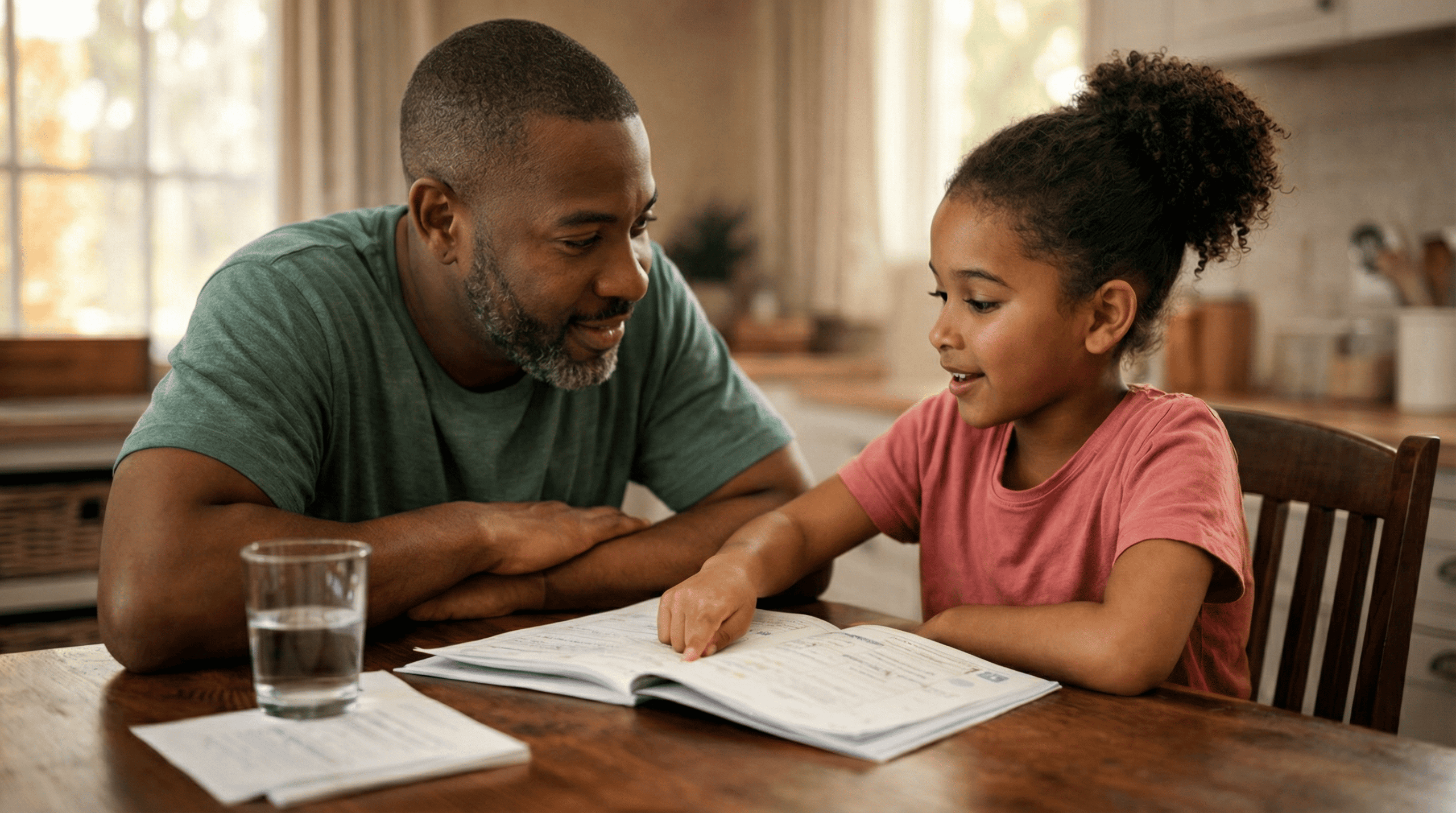 Special needs student working one-on-one with a tutor to fill learning gaps and build academic confidence