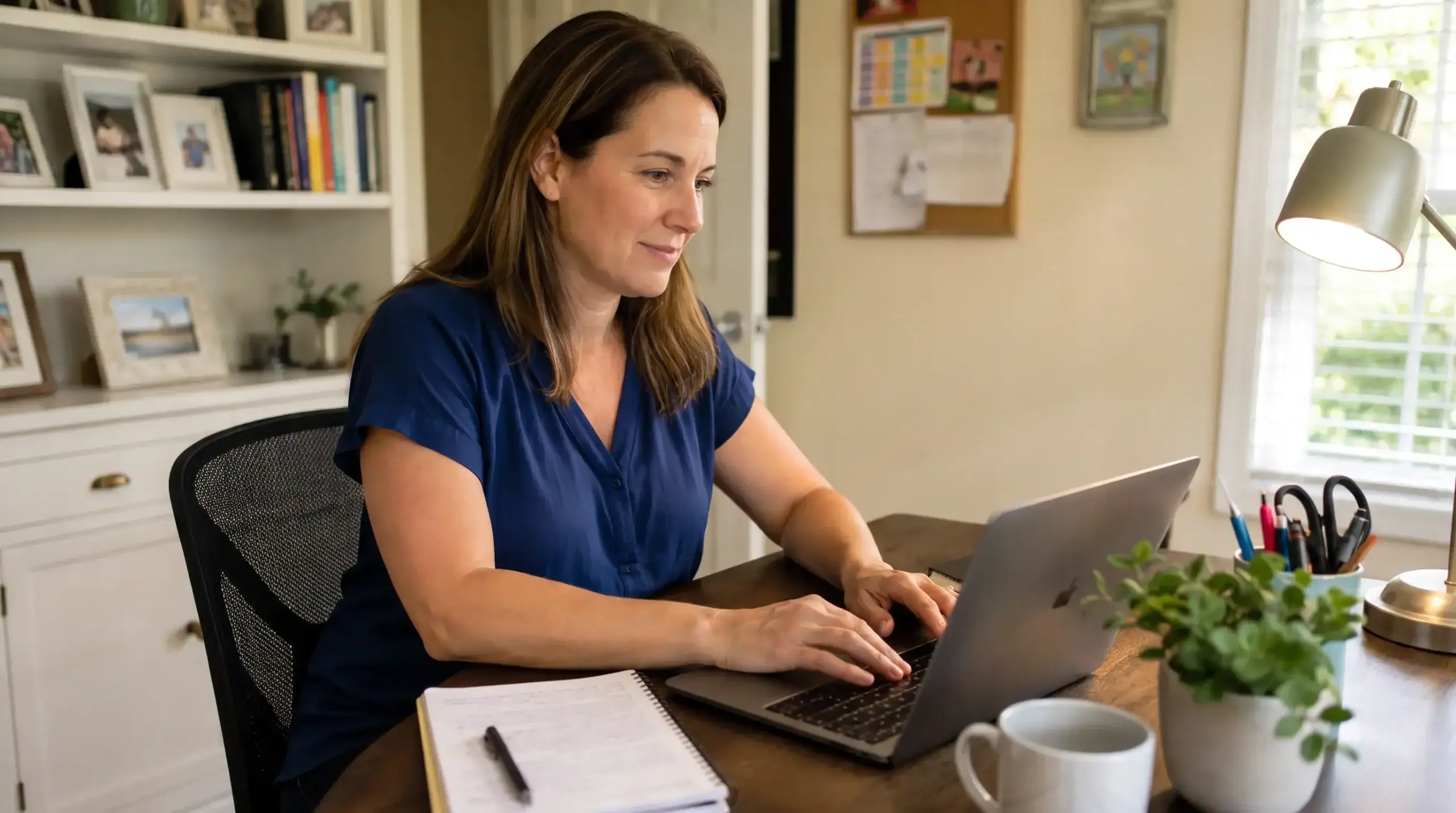 Parent and teacher discussing a child's IEP during a back-to-school meeting