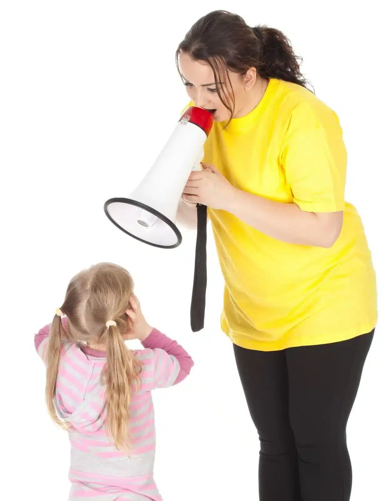 Mom Yelling at daughter with high voices