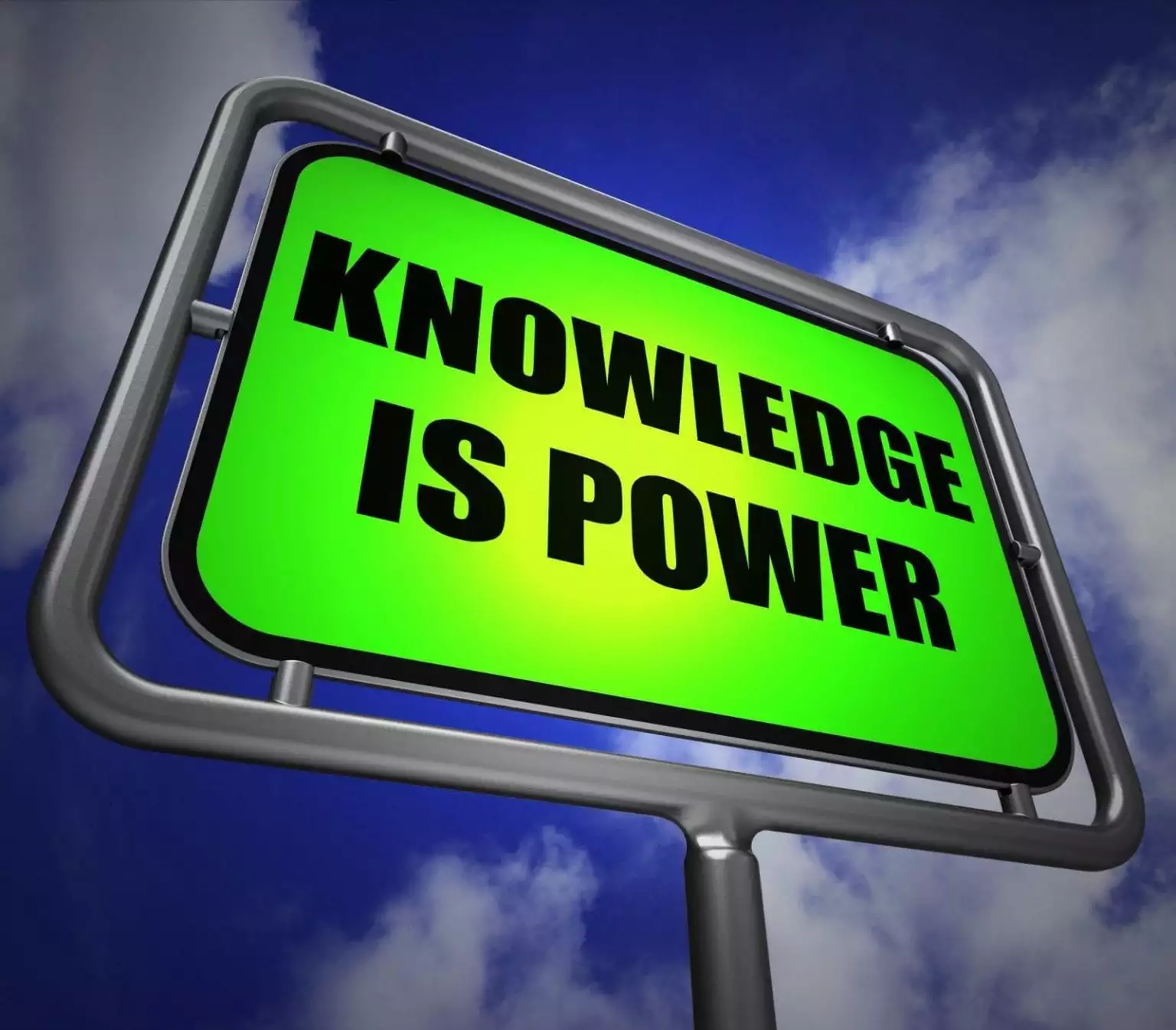 Knowledge is Power Sign