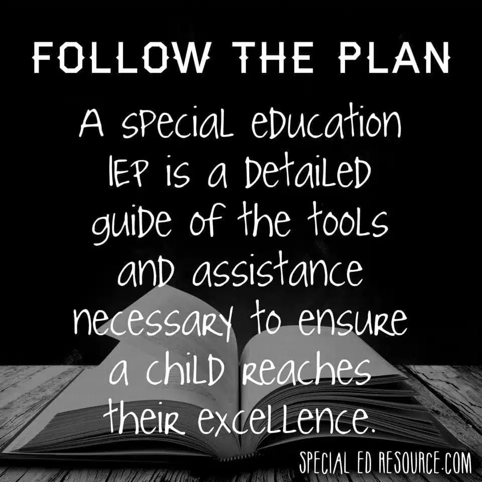 Follow The IEP | Special Education Resource