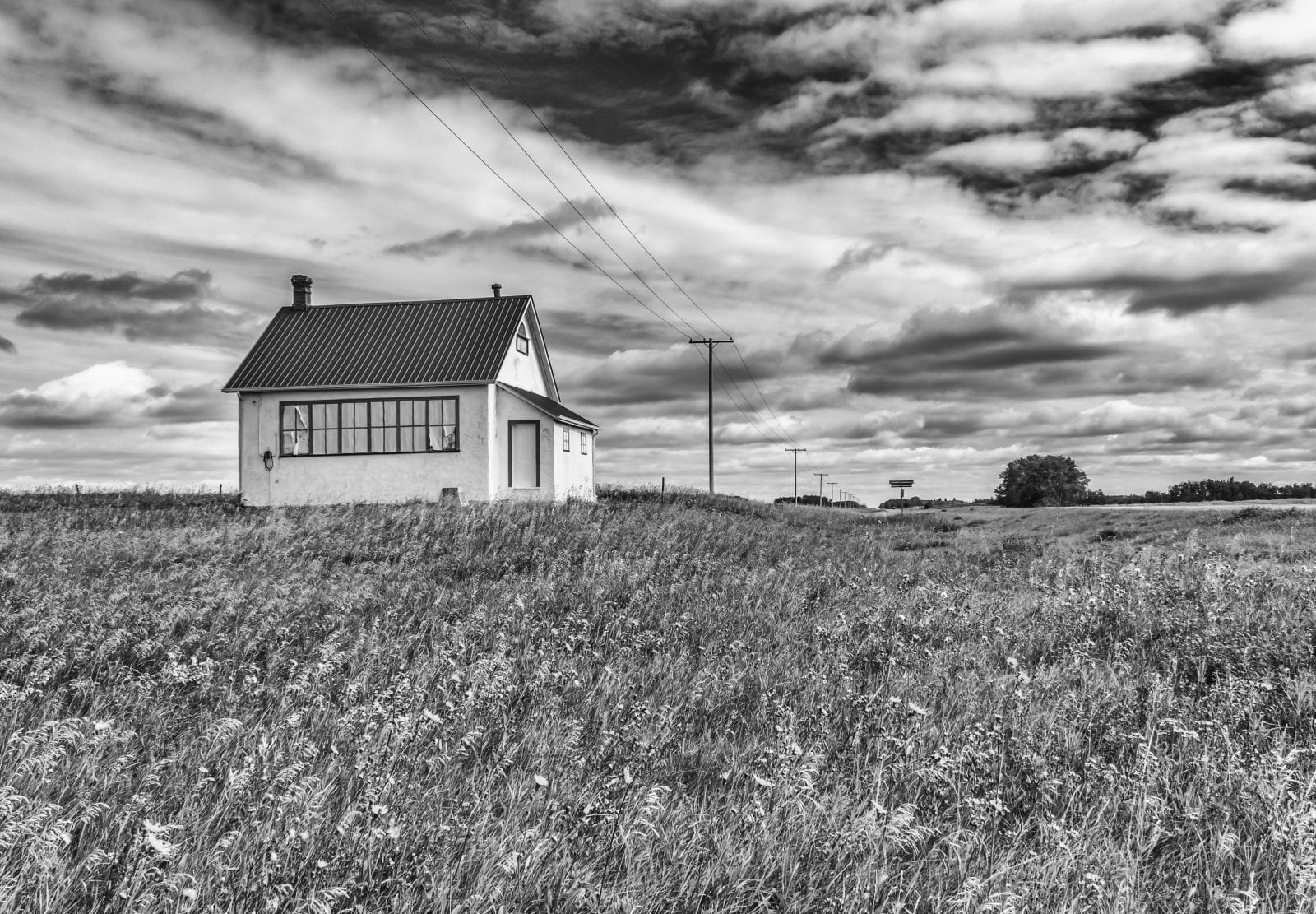 Old School Building in the Prarie