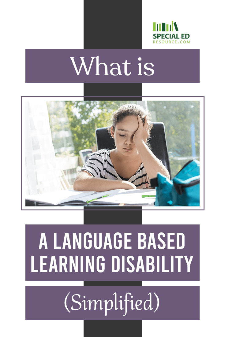 What is a Language Based Learning Disability (Simplified)