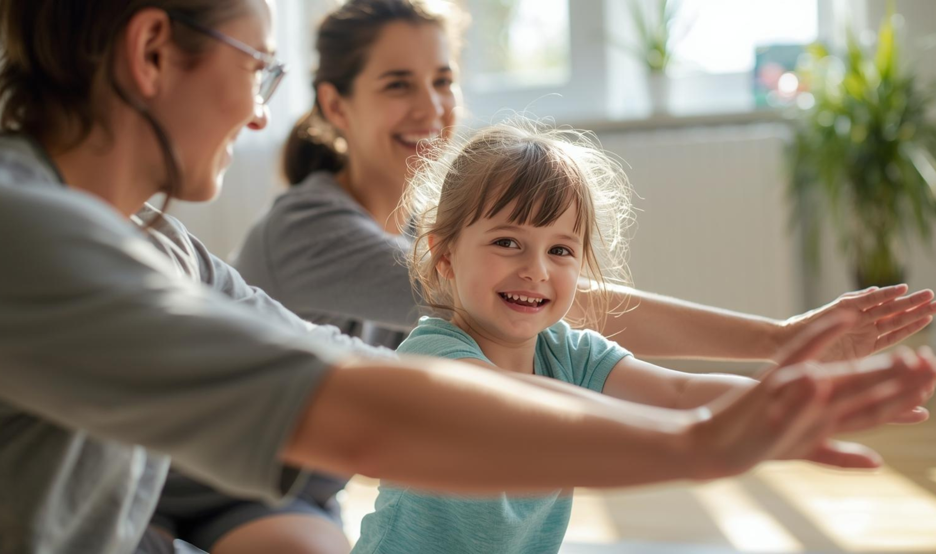 Parent homeschooling autistic child using a calm and structured routine