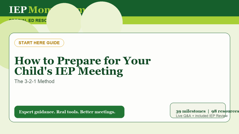 How to Prepare for Your Child's IEP Meeting — IEP Momentum
