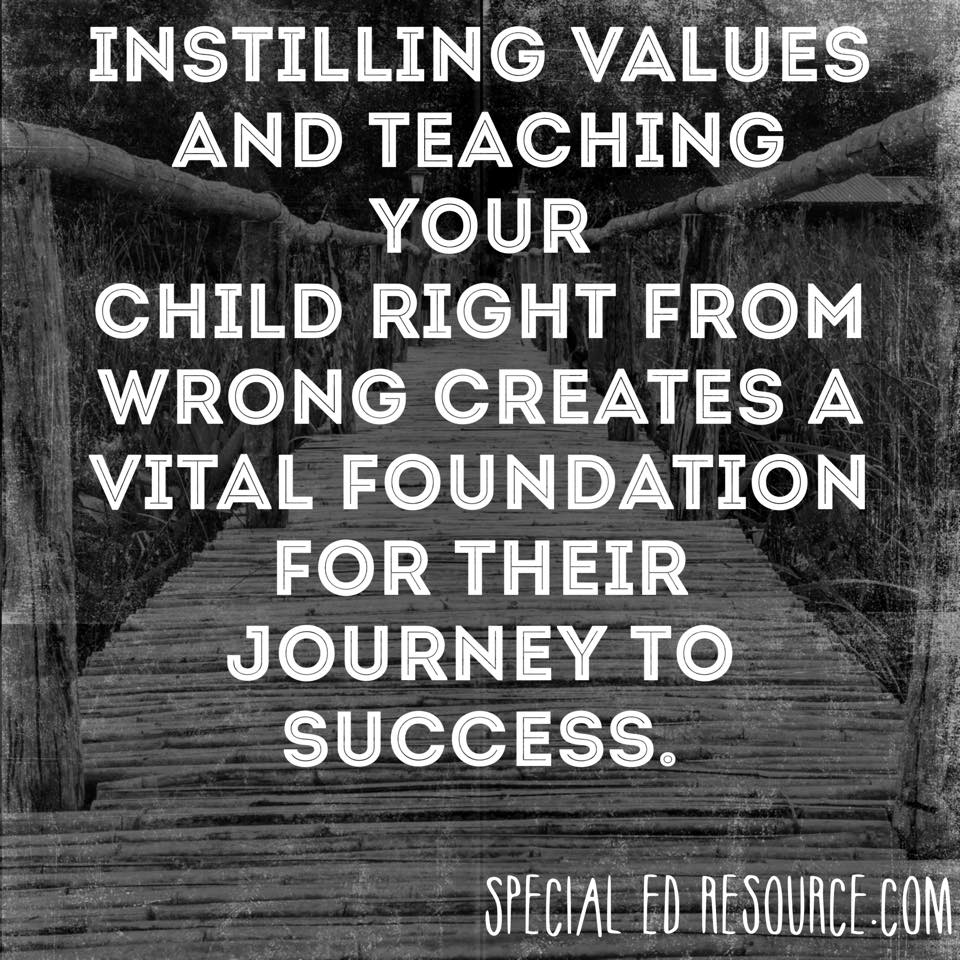 Instill Values And Teach Your Child Right From Wrong 