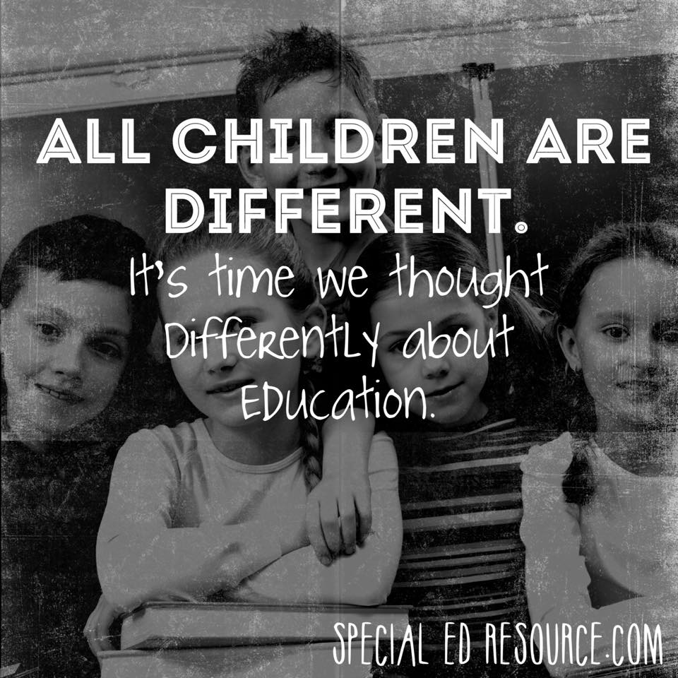 All Children Are Different  Special Education Resource