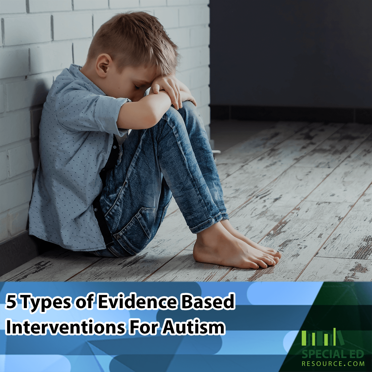 Young boy with autism looking frustrated on the floor, highlighting the importance of Evidence Based Interventions For Autism.