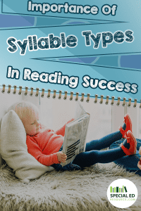 Importance of Syllable Types in Reading Success