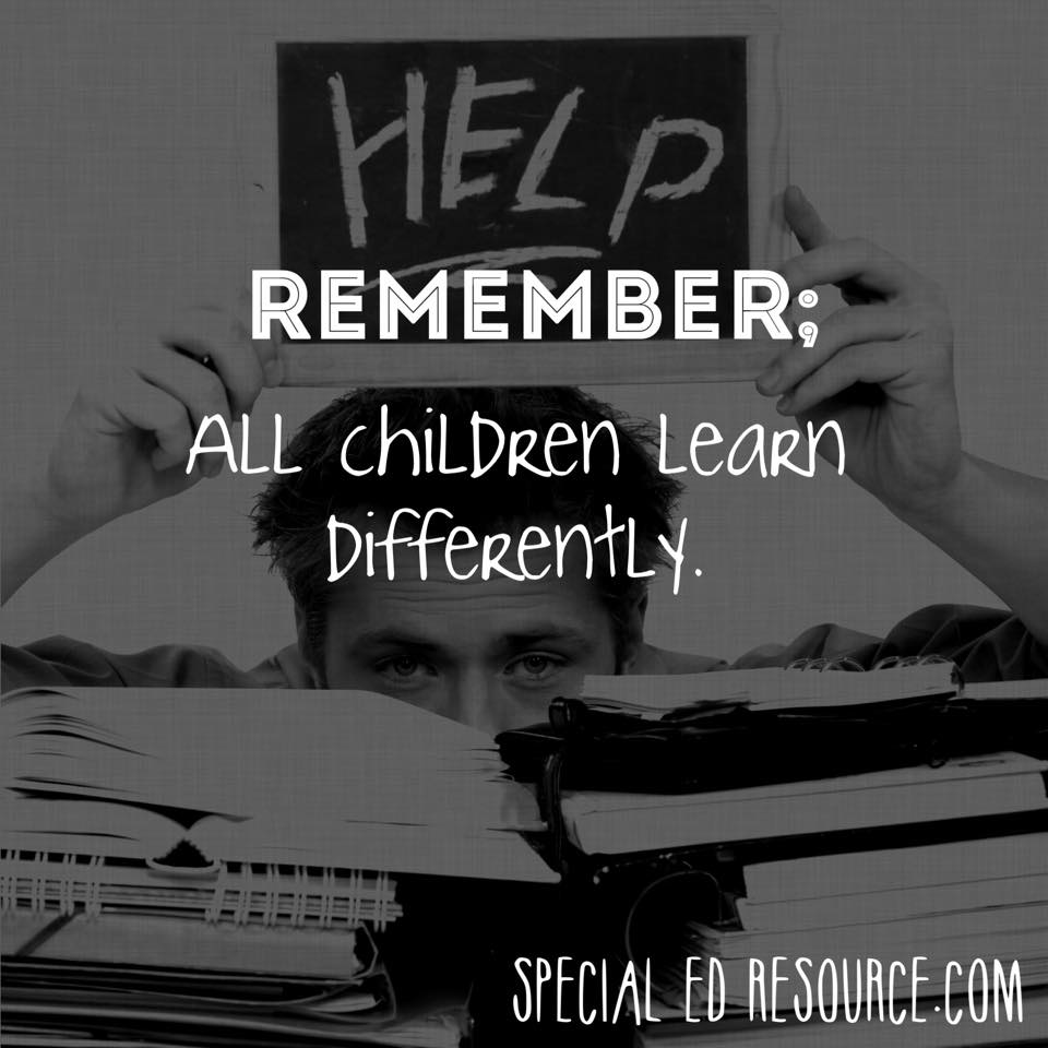 All Children Learn Differently | Special Education Resource