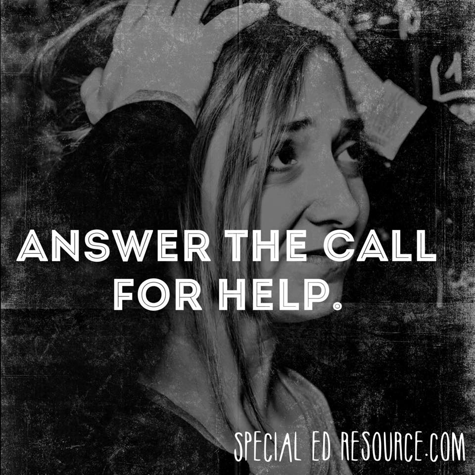 Answer The Call For Help| Special Education Resource
