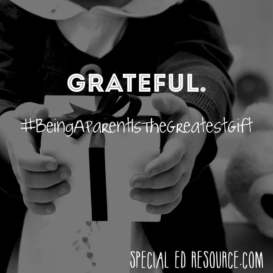Be Grateful For Your Child | Special Education Resource