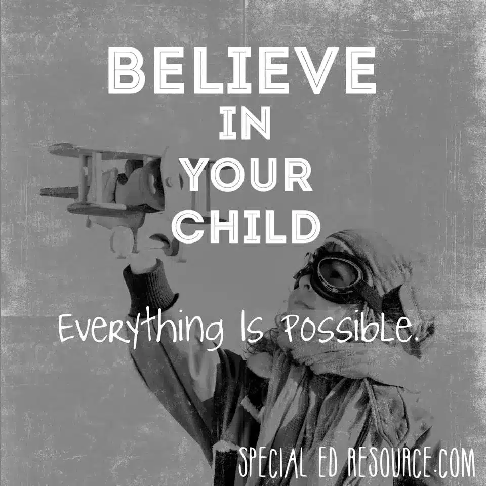 Believe In Your Child | Special Education Resource