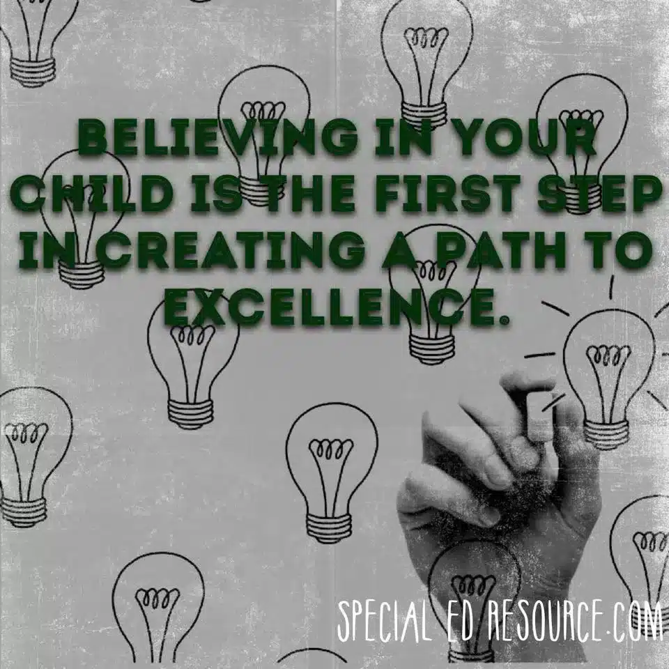 Believe In Your Child | Special Education Resource