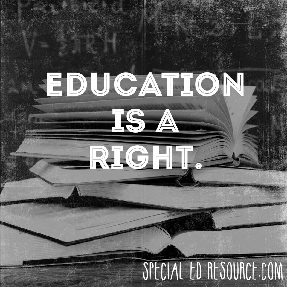 Education Is A Right | Special Education Resource