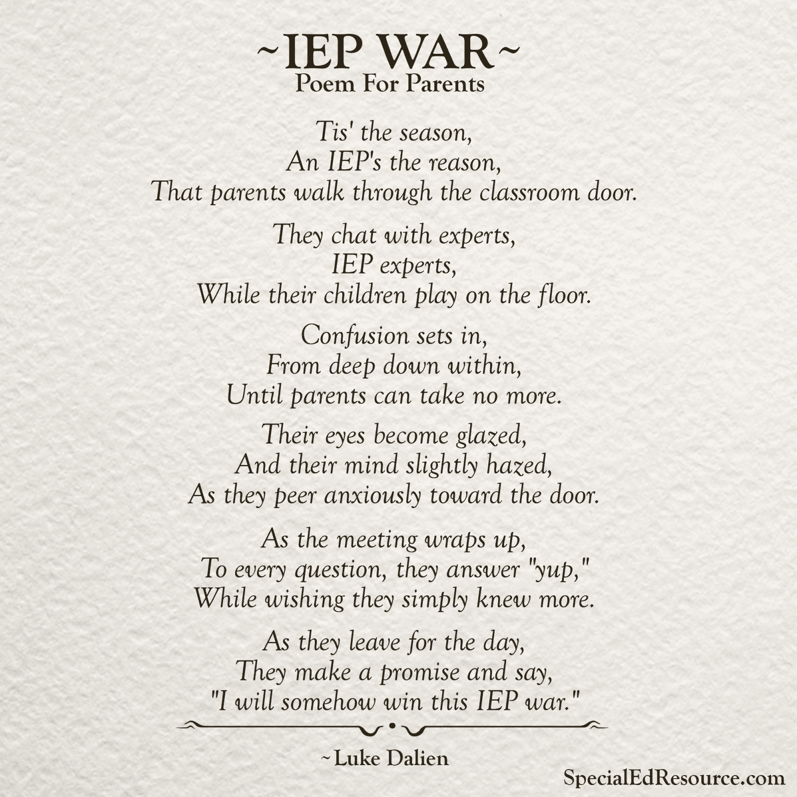 IEP War | A Poem For Parents