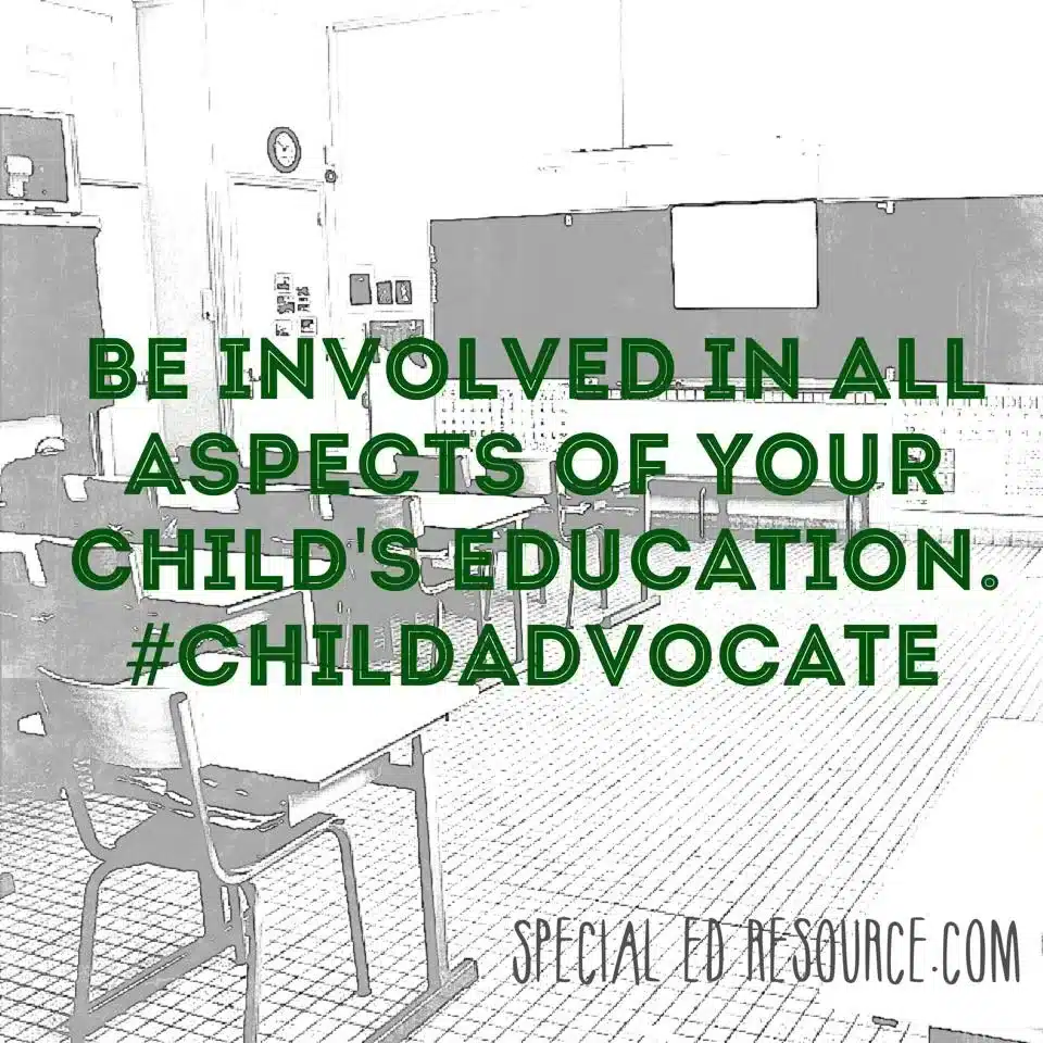 Be Involved In Your Child's Education | Special Education Resource