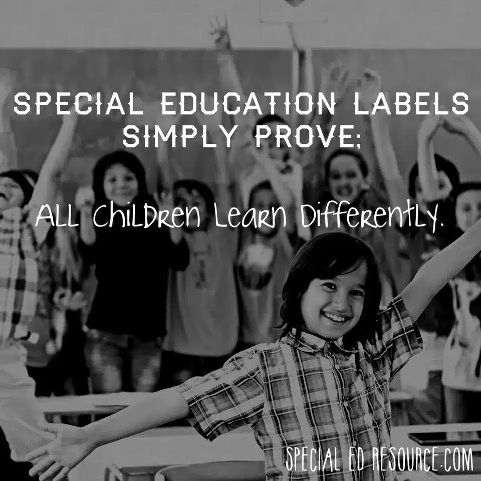 Special Education Labels Prove Children Learn Differently