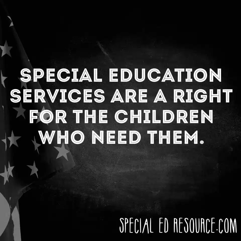 Special Education Services Are A Right | Special Education Resource