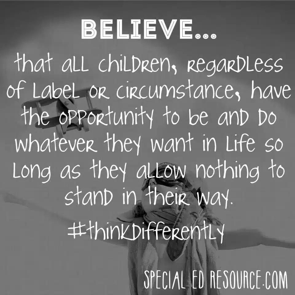 Teach Our Children To Believe | Special Education Resource