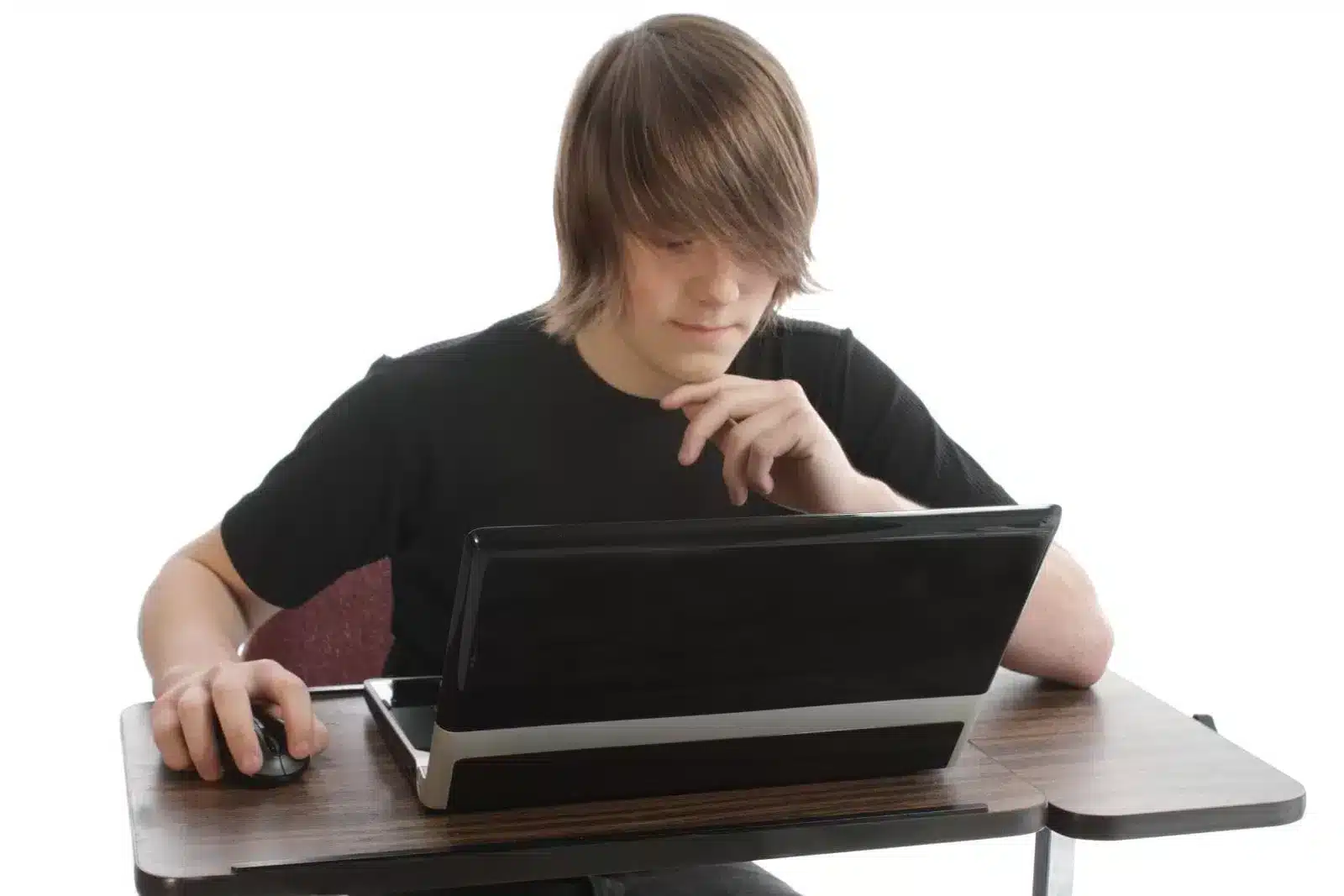 Teenager with Laptop