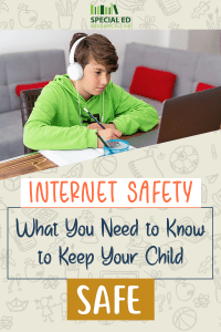 Boy doing school work online at home Internet Safety What You Need to Know to Keep Your Child Safe