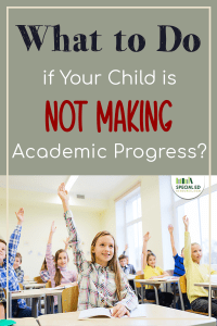 Classroom of students all with their hands raised with what to do if your child is not making academic progress 
