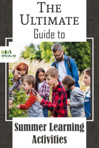 A family exploring nature- one of the many summer learning activities your child will love in this ultimate guide.