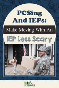 Military family preparing to relocate with a child in special education services hoping to make moving with an IEP less stressful. 