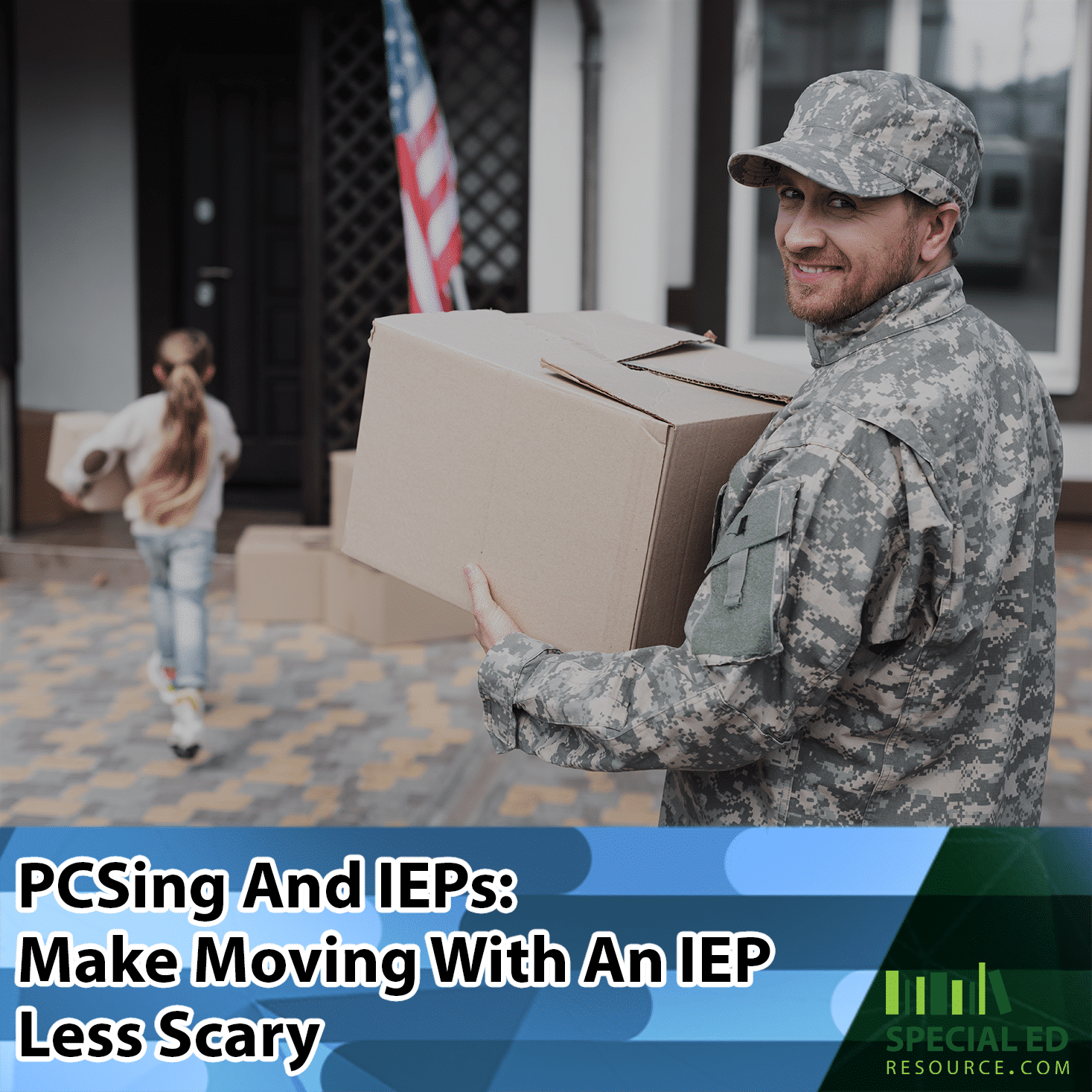 Military family preparing to relocate with a child in special education services hoping to make moving with an IEP less stressful.